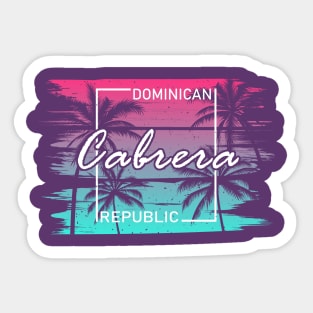 Cabrera Dominican Republic Sticker